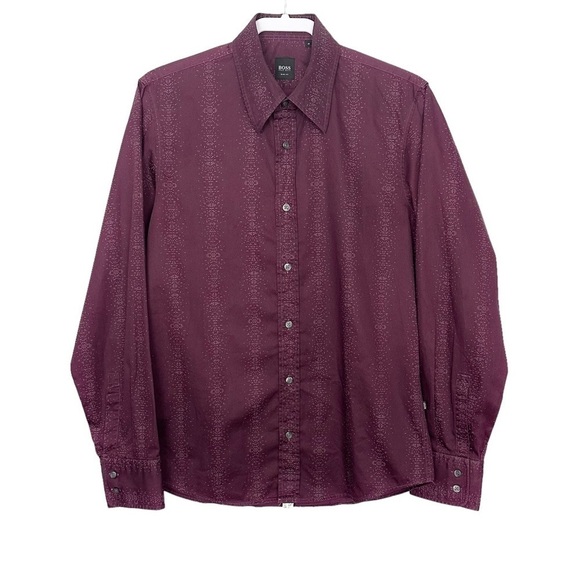 BOSS Hugo Boss Printed Slim Fit Button Down Shirt - Picture 1 of 8